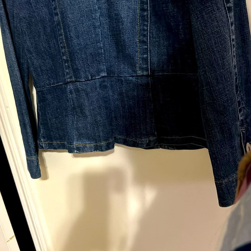 Baccini vintage dark blue denim jacket sizePM - Picture 5 of 7